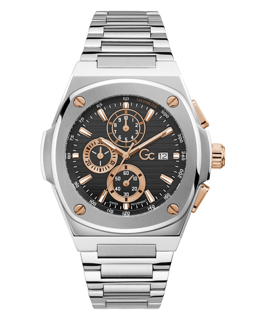 GC COUSSIN SHAPE CHRONO METAL-Y99001G2MF