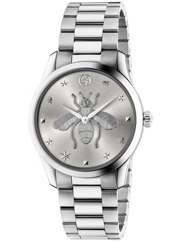 Gucci G-Timeless Quartz Silver Dial Ladies Watch - Kamal Watch Company