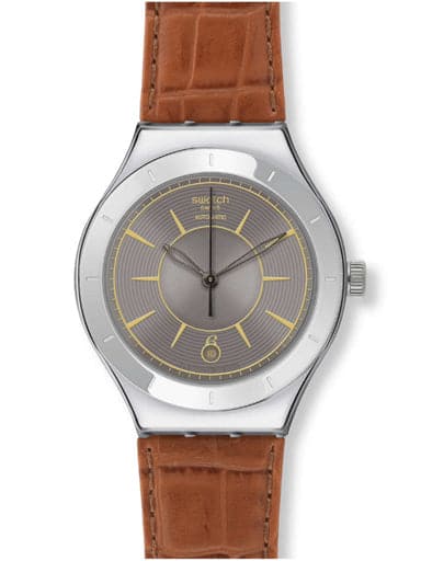 SWATCH IRONY AUTOMATIC GREY SKY YAS406 - Kamal Watch Company