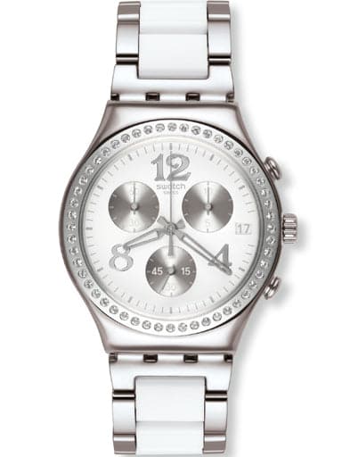 SWATCH GLANCE SECRET THOUGHT WHITE YCS552G - Kamal Watch Company