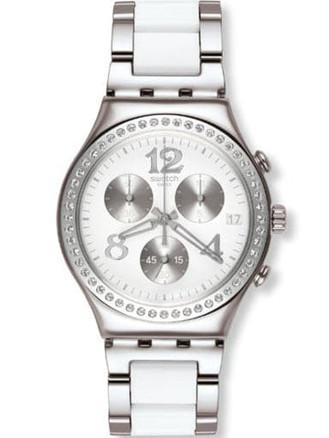SWATCH GLANCE SECRET THOUGHT WHITE YCS552G - Kamal Watch Company