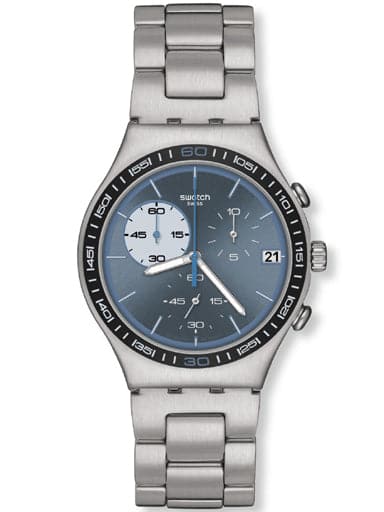 SWATCH IRONY CHRONO BLUE WINK YCS556G - Kamal Watch Company
