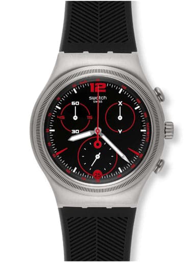SWATCH IRONY CHRONO RED CASUAL YCS568 - Kamal Watch Company