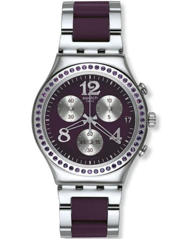 SWATCH CLASSIC SECRET THOUGHT AUBERGINE YCS573G - Kamal Watch Company