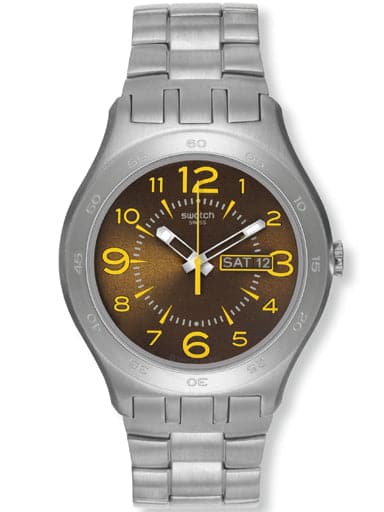 SWATCH CLASSIC BROWN TRUFFLE YTS711G - Kamal Watch Company