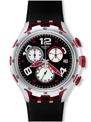 SWATCH IRONY CHRONO XLITE RED WHEEL YYS4004 - Kamal Watch Company