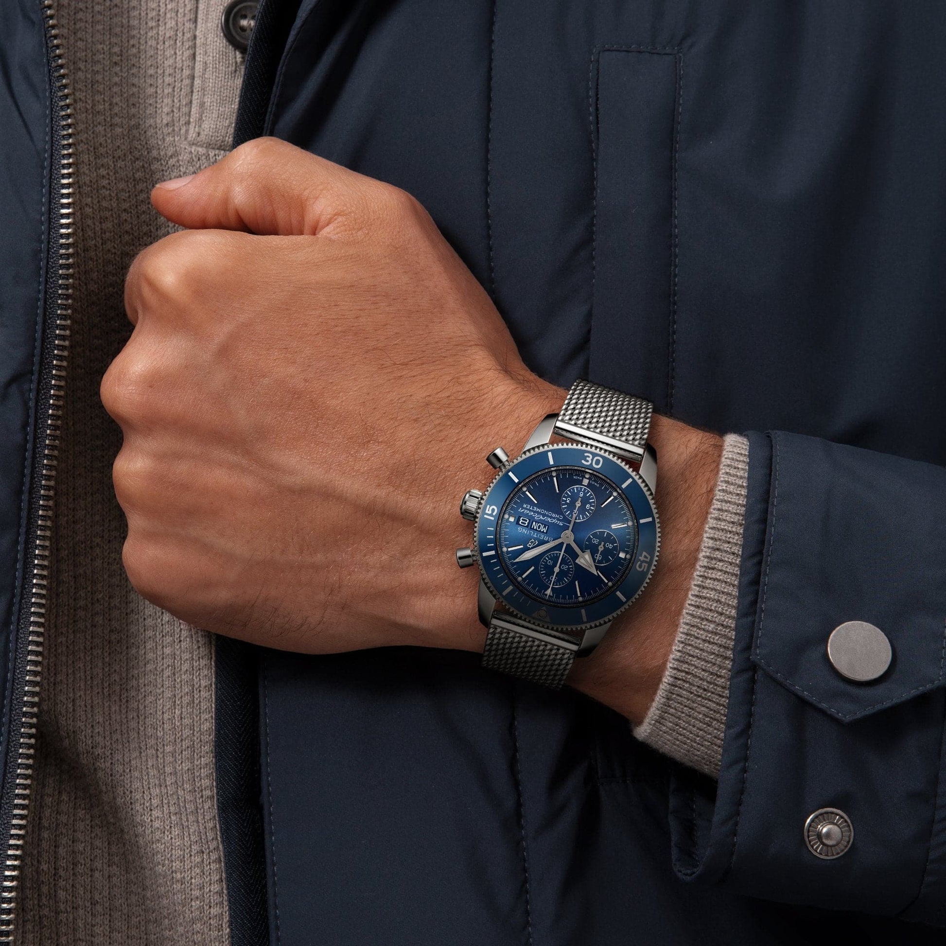 A13313161C1A1 SUPEROCEAN HERITAGE CHRONOGRAPH 44 - Kamal Watch Company