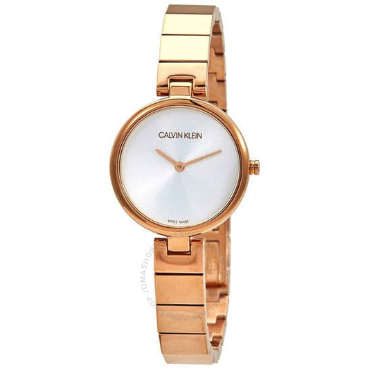Calvin Klein Womens Authentic Silver Dial Metallic Analogue Watch - K8G23646 - Kamal Watch Company