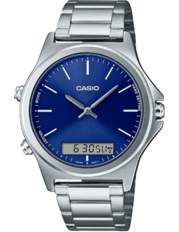 ENTICER MEN MTP-VC01D-2EUDF - A1924 Silver Analog Digital - Men's Watch - Kamal Watch Company