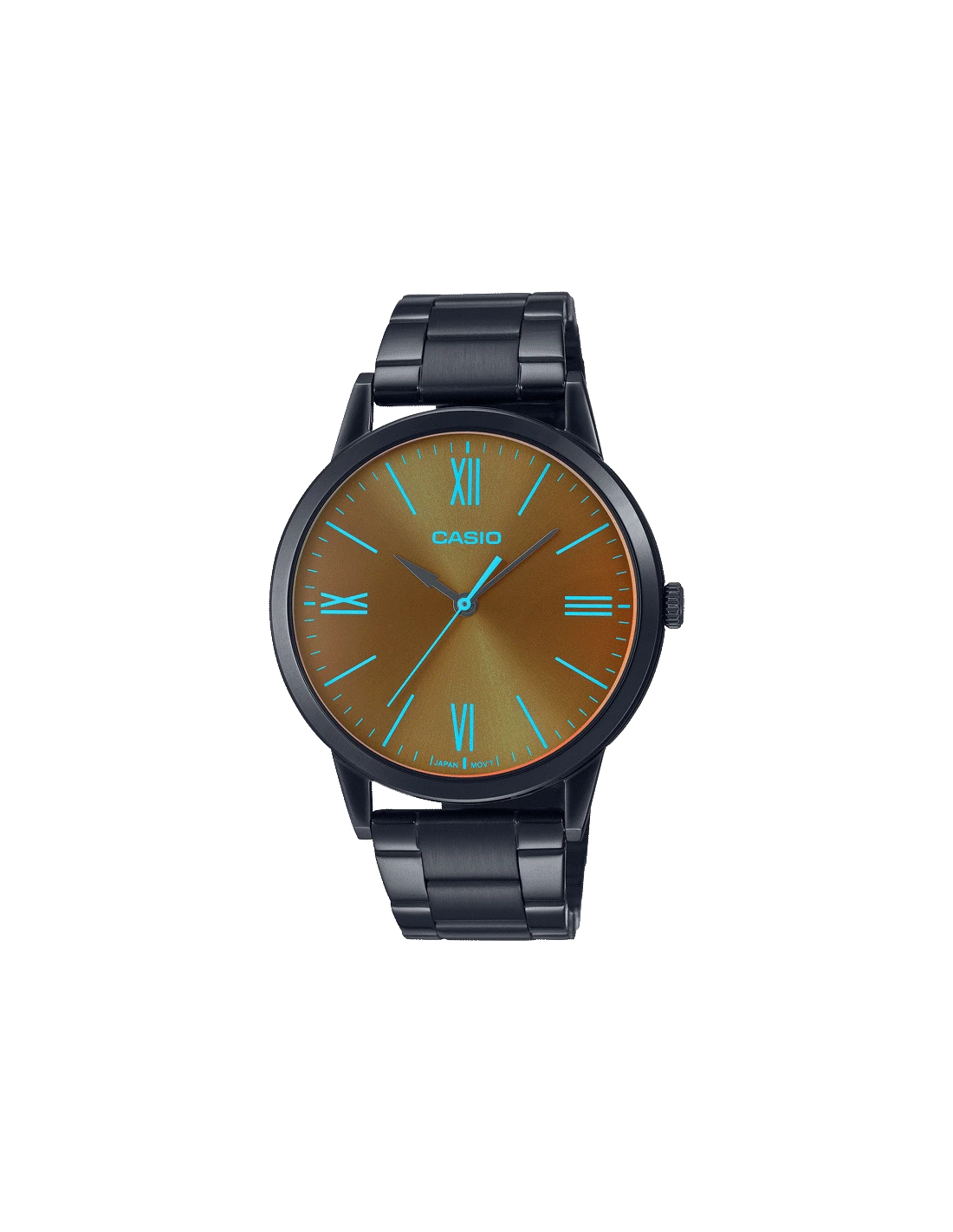 ENTICER MEN MTP-E600B-1BDF - A2004 Black Analog - Men's Watch - Kamal Watch Company