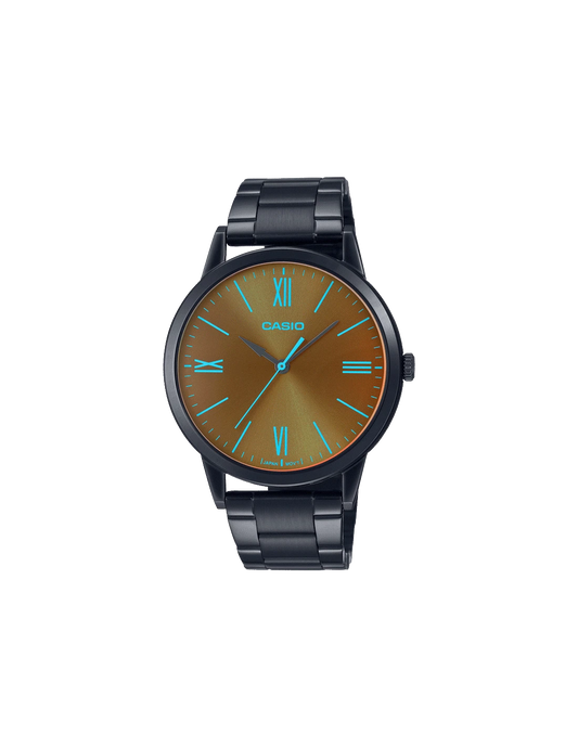 ENTICER MEN MTP-E600B-1BDF - A2004 Black Analog - Men's Watch - Kamal Watch Company
