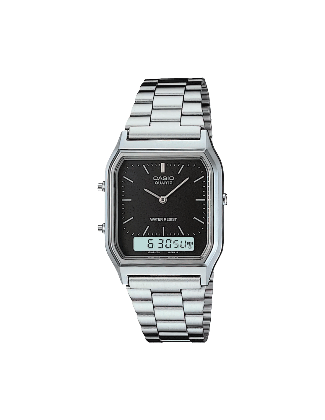VINTAGE COLLECTION AQ-230A-1DMQ - AD01 Grey Analog-Digital - Unisex Watch - Kamal Watch Company