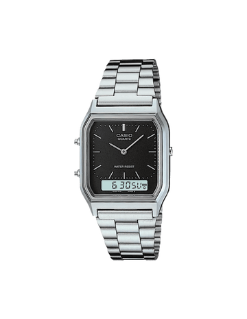 VINTAGE COLLECTION AQ-230A-1DMQ - AD01 Grey Analog-Digital - Unisex Watch - Kamal Watch Company