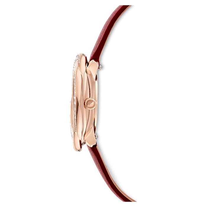 Swarovski Crystal Flower watch Swiss Made, Leather strap 5552780 - Kamal Watch Company