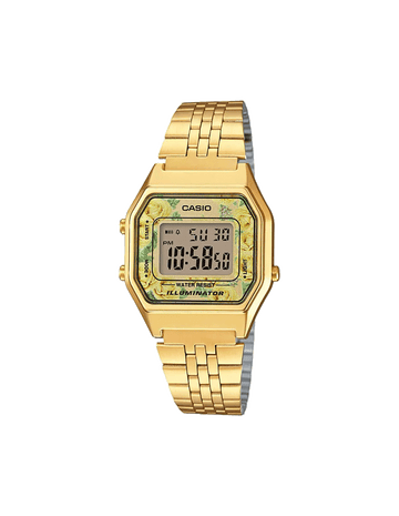 Casio Vintage Series Digital Gold Dial Unisex-Adult Watch-D207 - Kamal Watch Company