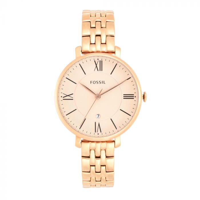 Jacqueline Rose-Tone Stainless Steel Watch-ES3435 - Kamal Watch Company