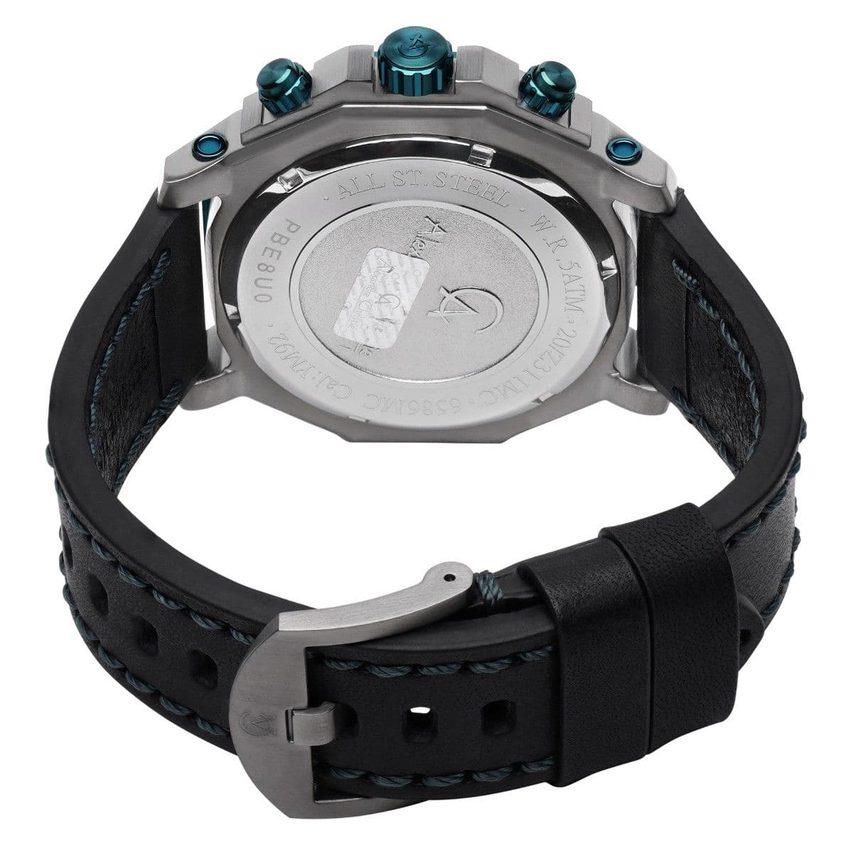 ALEXANDRE CHRISTIE Chronograph For Men - Rebel Green 6586MCLBURBU - Kamal Watch Company