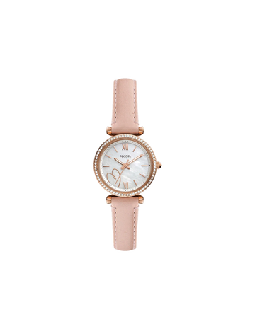 Carlie Three-Hand Blush Eco Leather Watch ES5268 - Kamal Watch Company