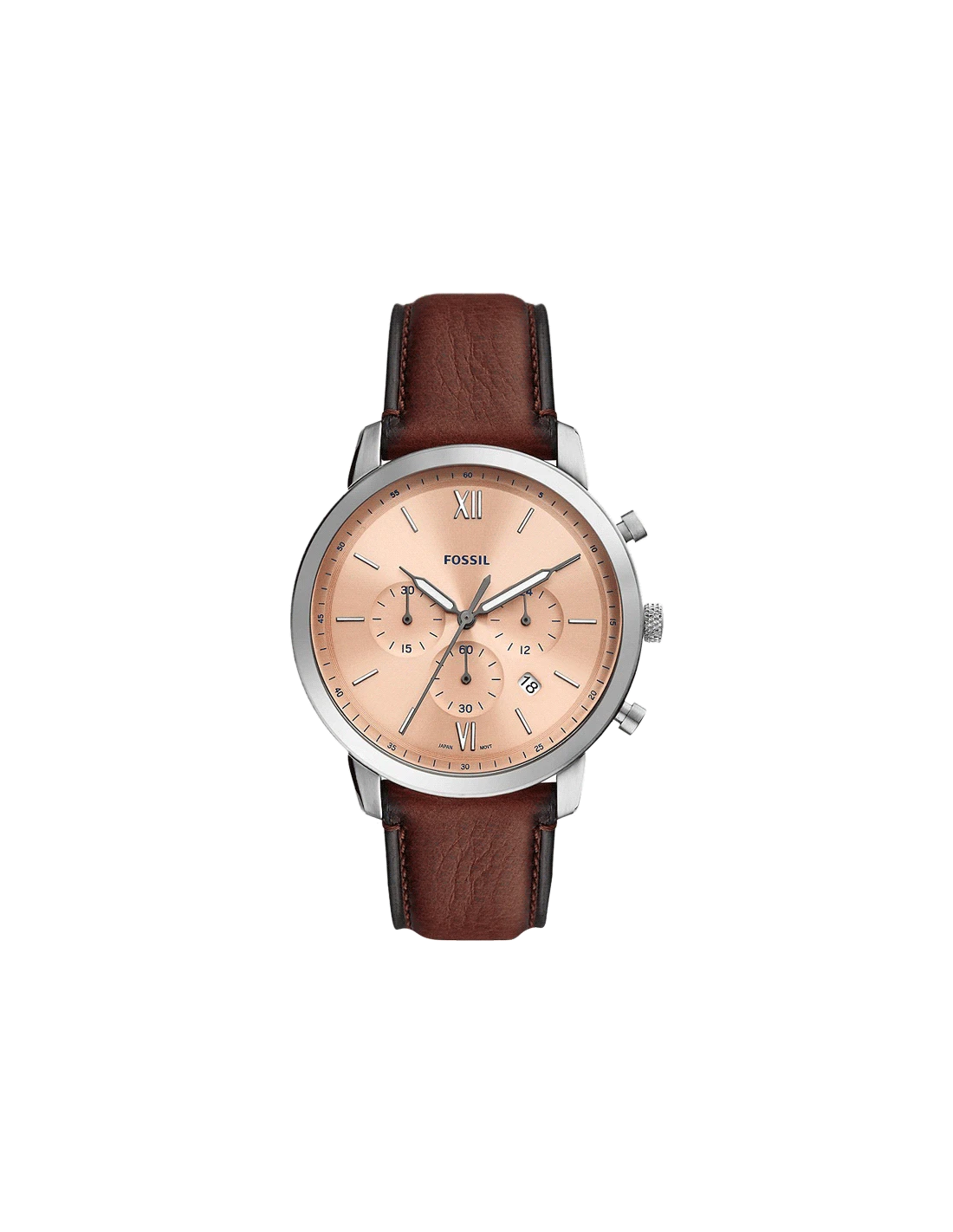 Neutra Chronograph Medium Brown Eco Leather Watch FS5982 - Kamal Watch Company