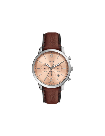 Neutra Chronograph Medium Brown Eco Leather Watch FS5982 - Kamal Watch Company