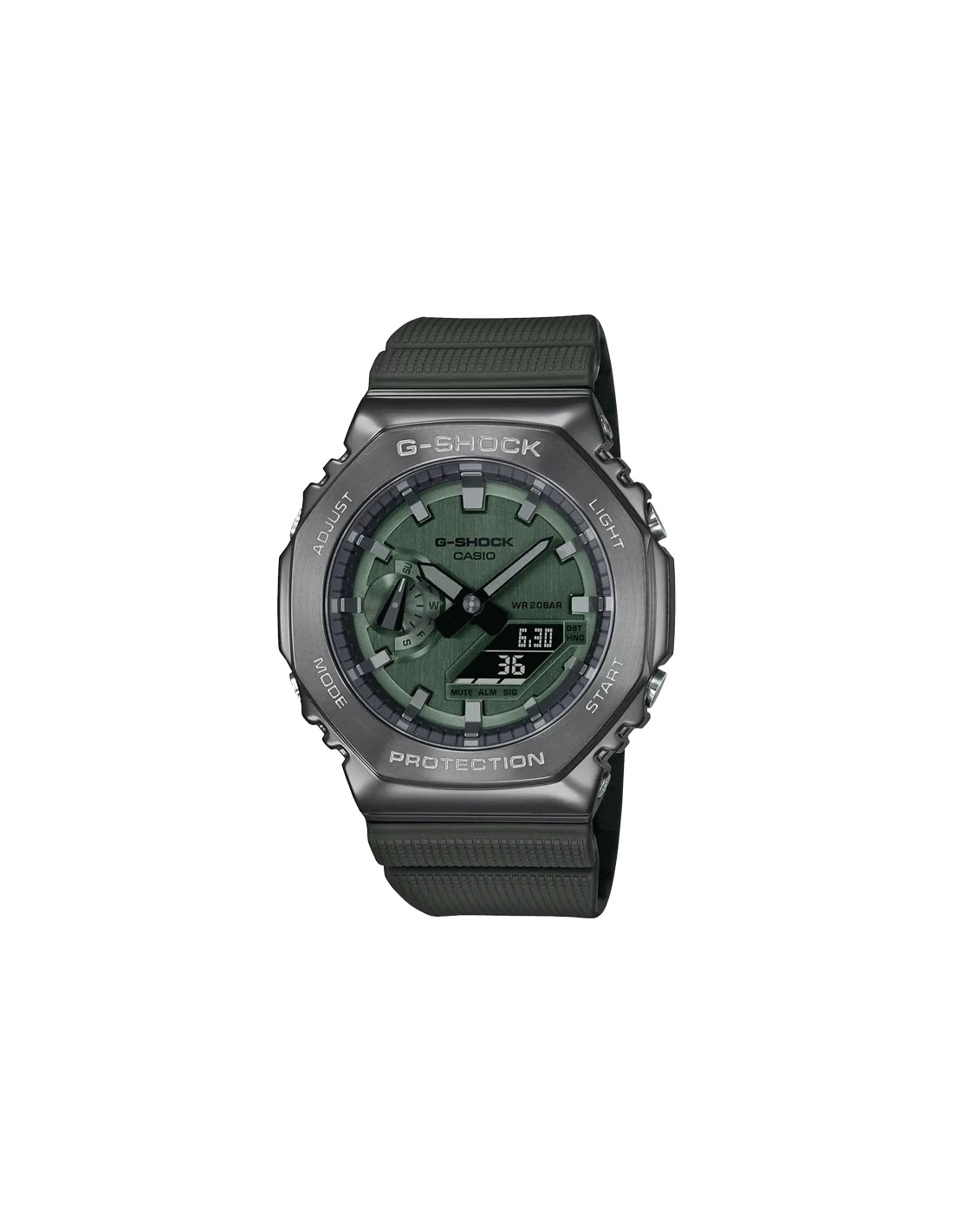 G-SHOCK GM-2100B-3ADR - G1160 Green Metal Covered - Men's Watch - Kamal Watch Company