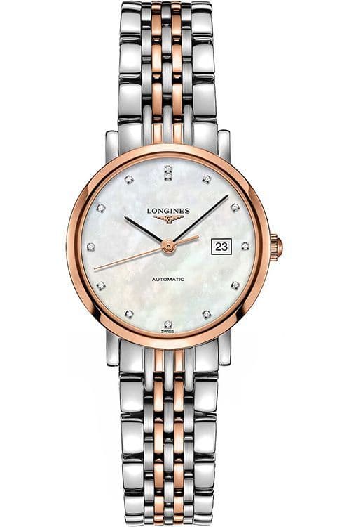 Longines Elegant Automatic 29 mm Stainless Steel Watch For Ladies - Kamal Watch Company