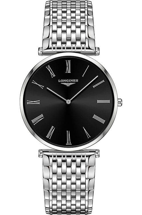 Longines La Grande Classique De Quartz Black Dial Men's Watch - Kamal Watch Company