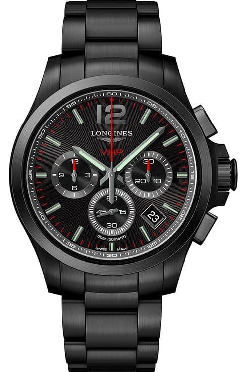 Longines Conquest V.H.P. Chronograph 42mm Men Watch L37172566 - Kamal Watch Company