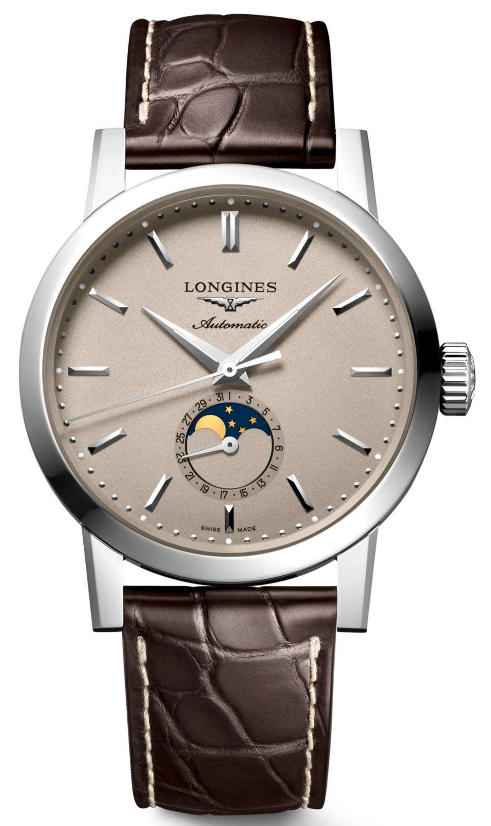 Longines Heritage Classic Moonphase Automatic Mens Watch - Kamal Watch Company