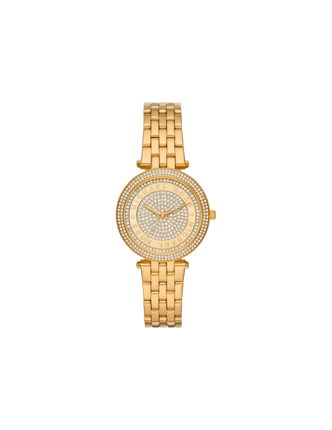 Michael Kors Mens 33 mm Darci Gold Dial Stainless Steel Analog Watch - MK4673 - Kamal Watch Company