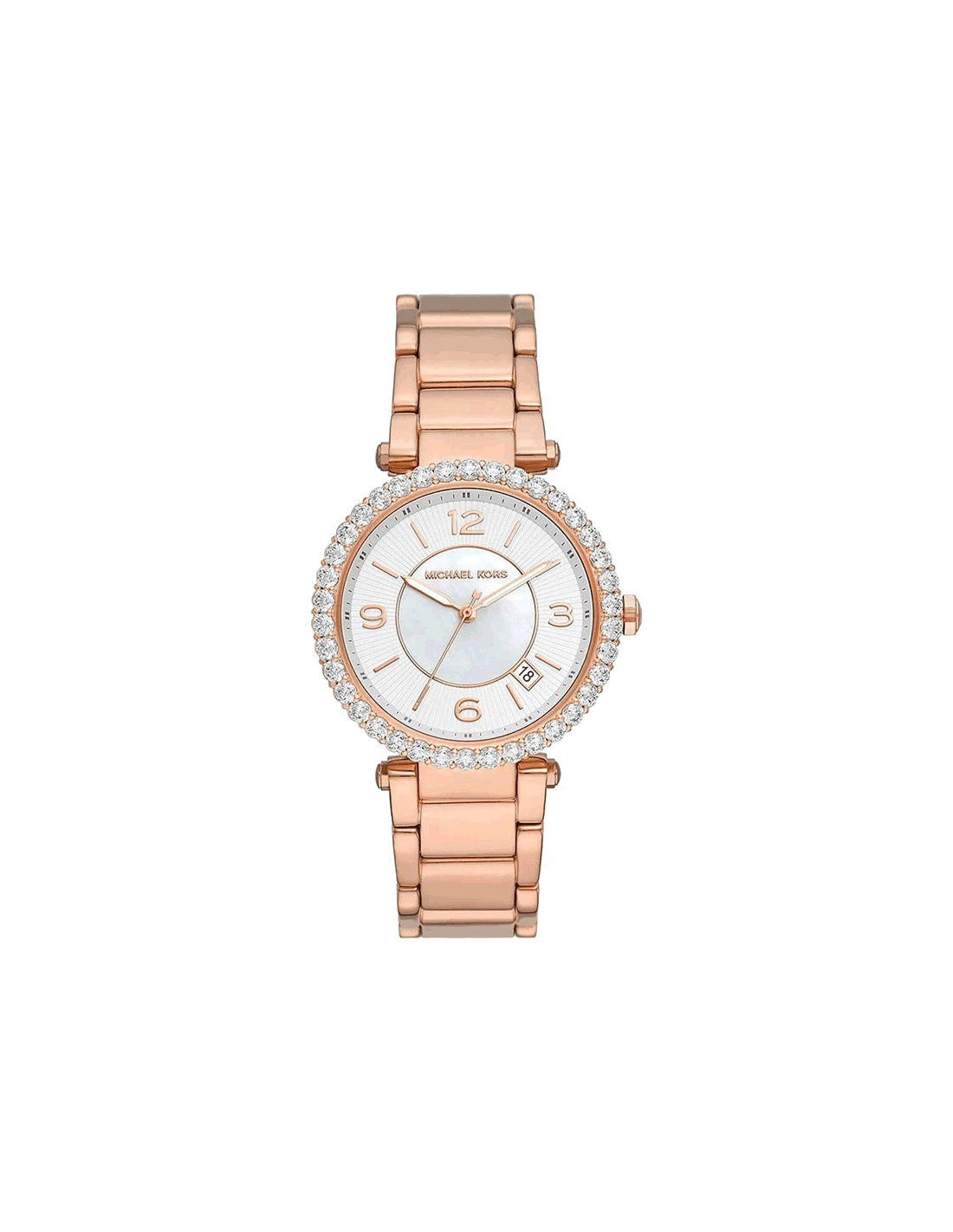 Michael Kors Parker Three-Hand Rose Gold-Tone Stainless Steel Watch - Kamal Watch Company