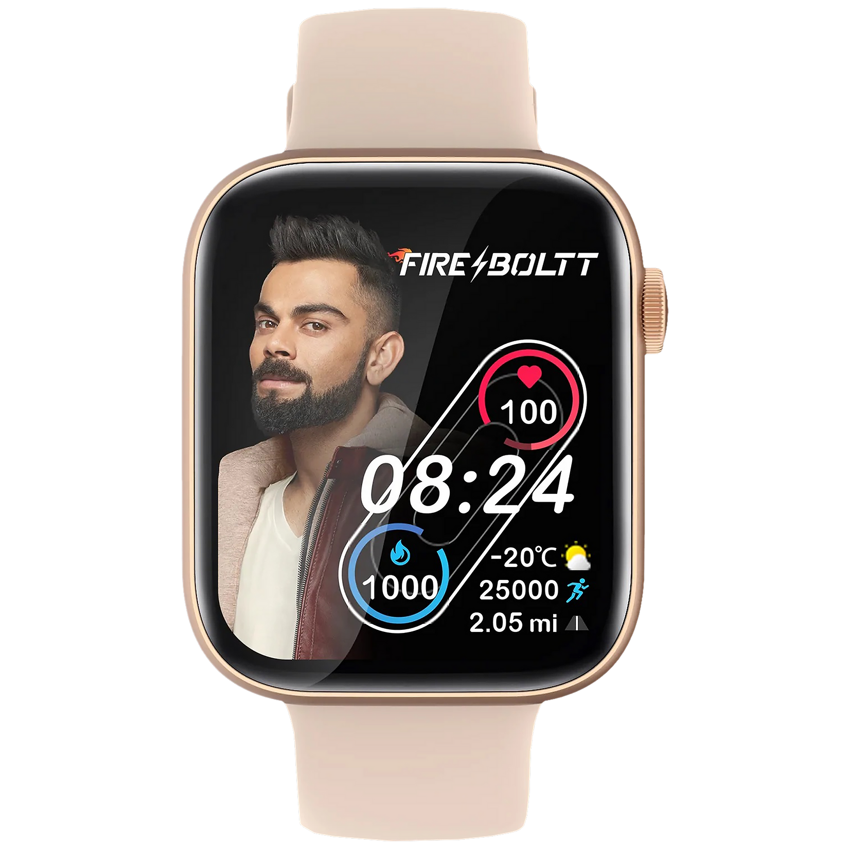 Fire-Boltt Ring 3 Smartwatch with Bluetooth Calling BSW043-GOLD - Kamal Watch Company