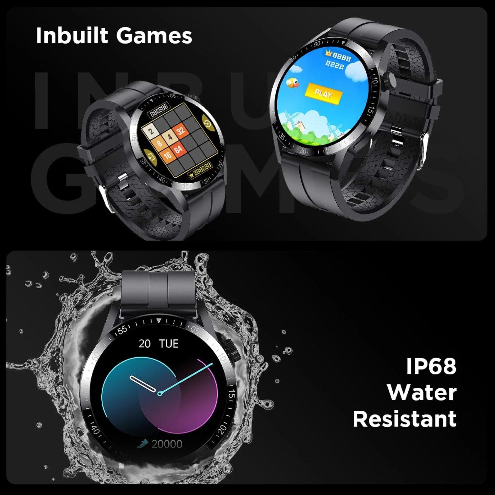 Fire-Boltt Talk Pro Smartwatch with Bluetooth Calling BSW038 BLACK - Kamal Watch Company