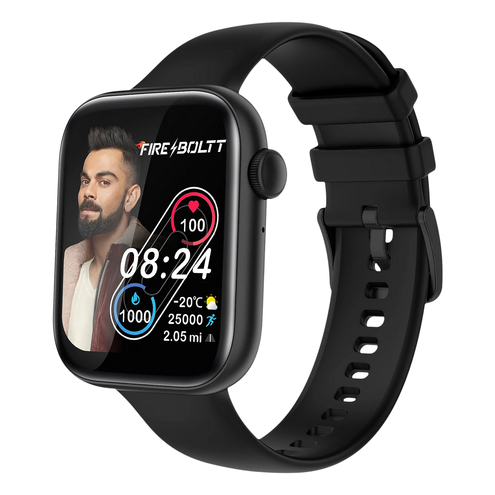 Fire-Boltt Ring 3 Smartwatch with Bluetooth Calling BSW043-BLACK - Kamal Watch Company