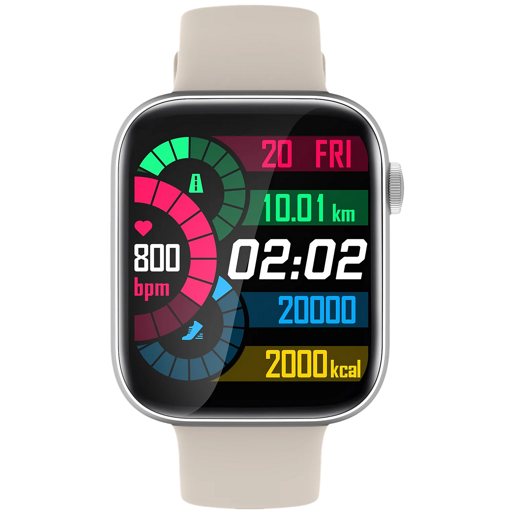 Fire-Boltt Ring 3 Smartwatch with Bluetooth Calling BSW043-SILVER - Kamal Watch Company
