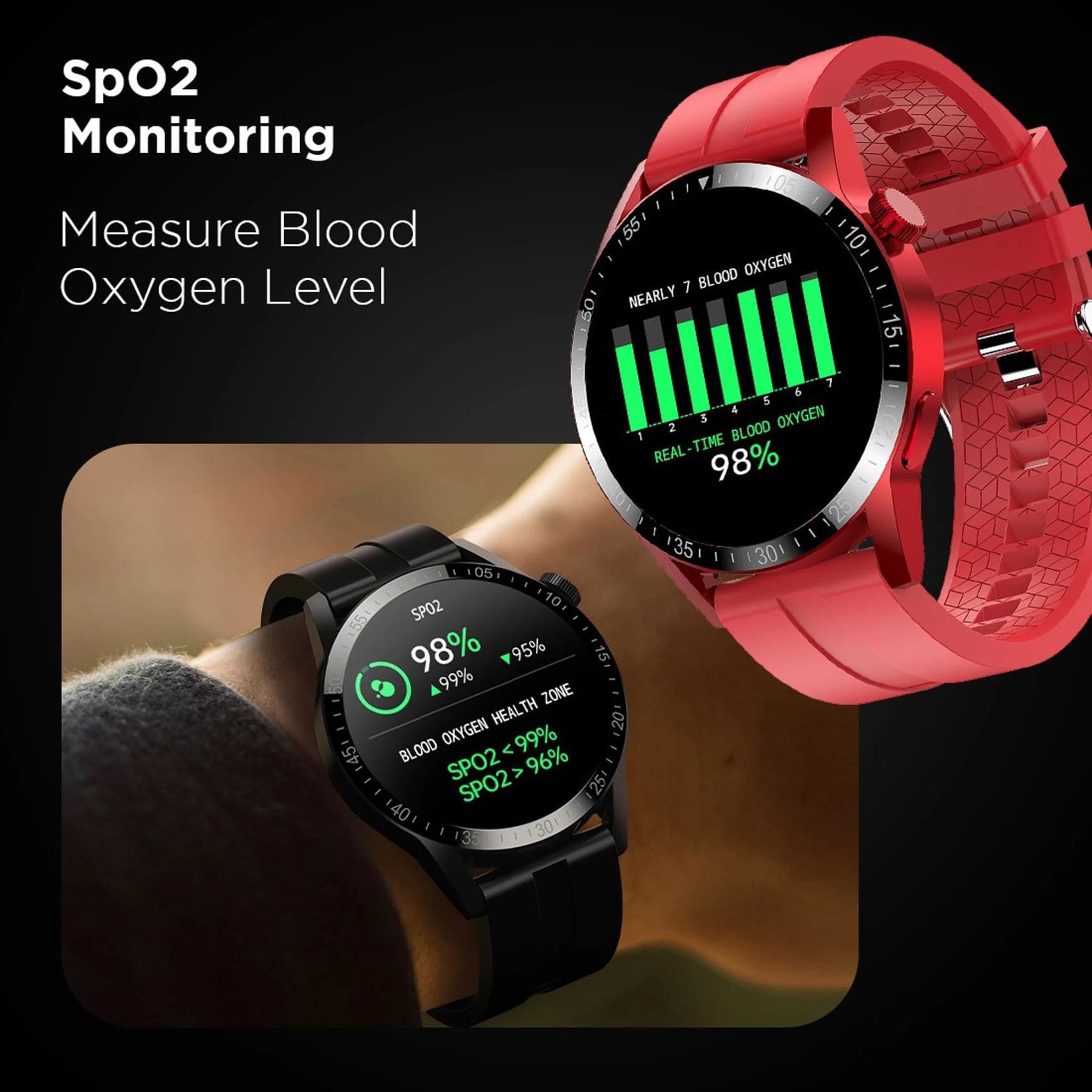 Fire-Boltt Talk Pro Smartwatch with Bluetooth Calling BSW038 RED - Kamal Watch Company