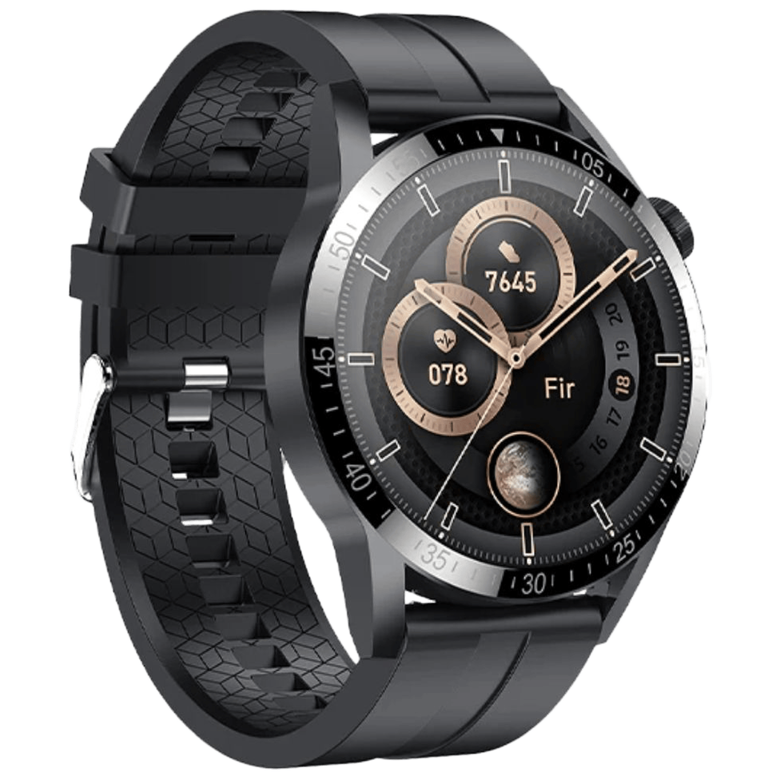 Fire-Boltt Talk Pro Smartwatch with Bluetooth Calling BSW038 BLACK - Kamal Watch Company
