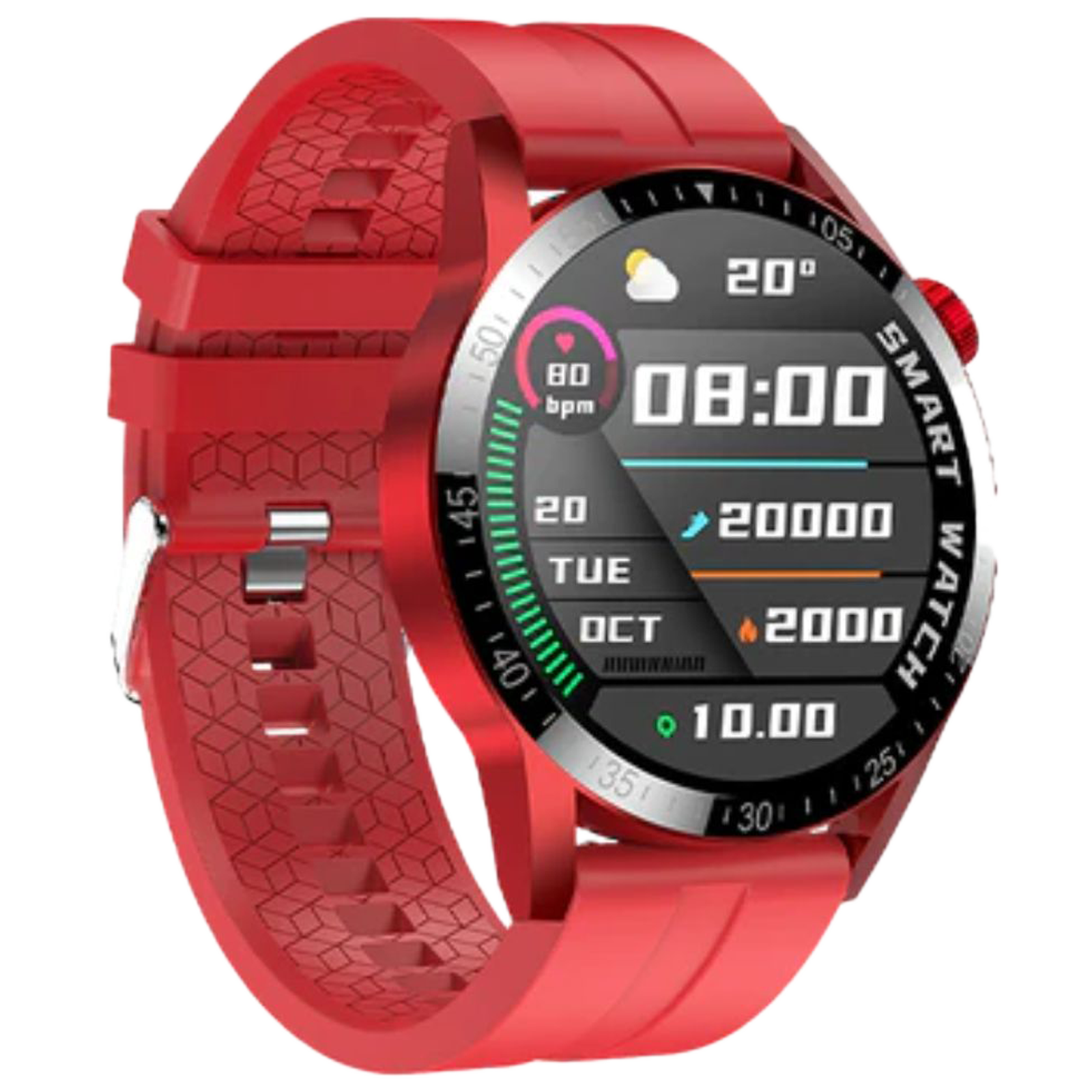 Fire-Boltt Talk Pro Smartwatch with Bluetooth Calling BSW038 RED - Kamal Watch Company