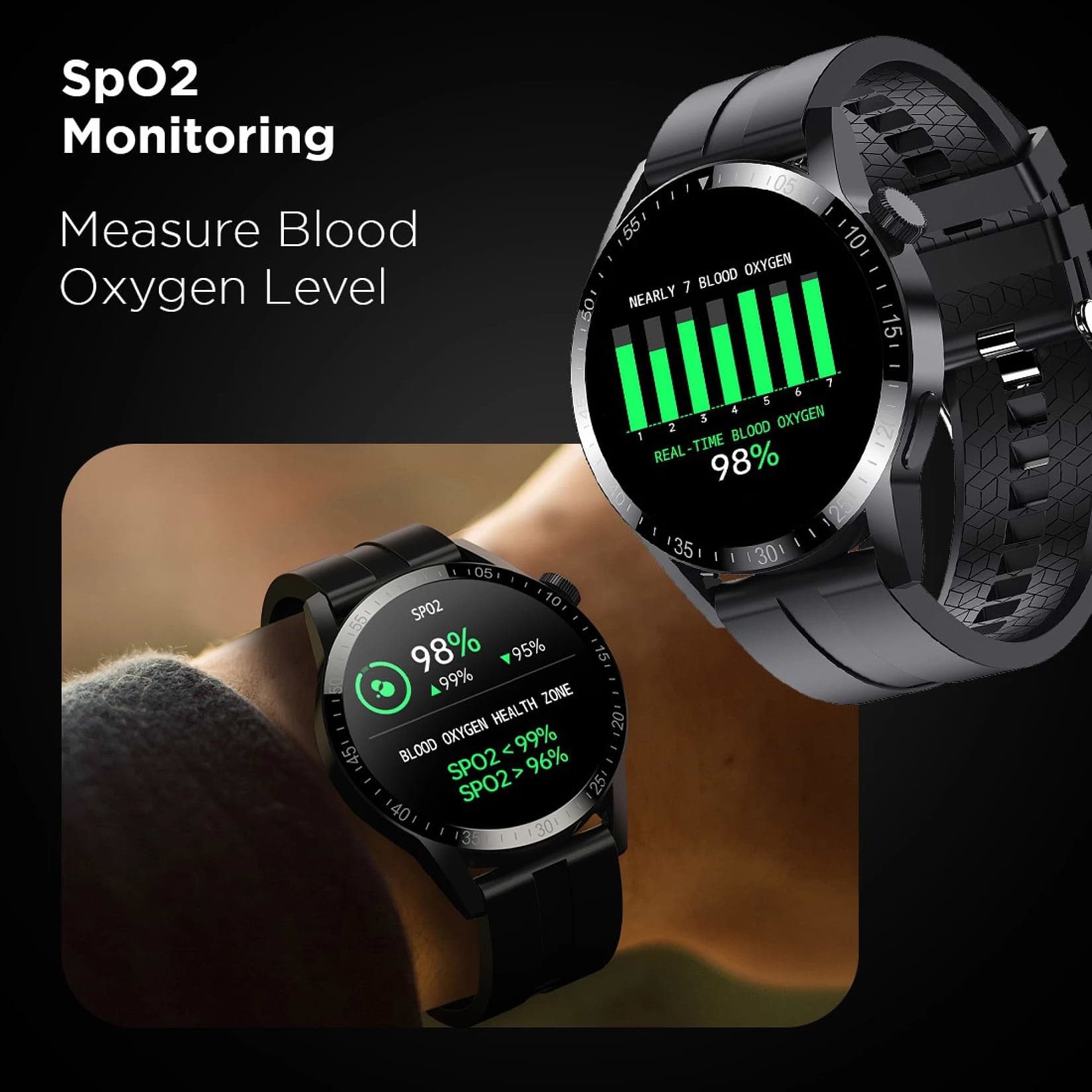 Fire-Boltt Talk Pro Smartwatch with Bluetooth Calling BSW038 BLACK - Kamal Watch Company