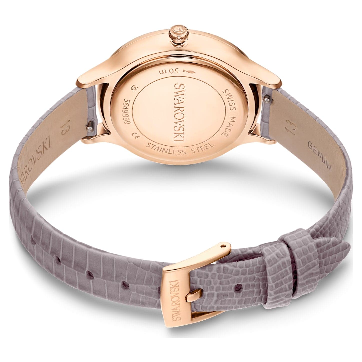 Octea Nova watch Swiss Made, Leather strap, Beige, Rose gold-tone finish - Kamal Watch Company
