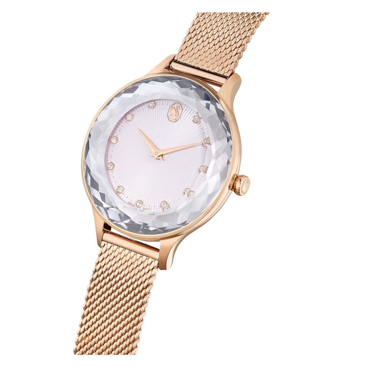 Octea Nova watch Swiss Made, Metal bracelet, Rose gold tone, Rose gold