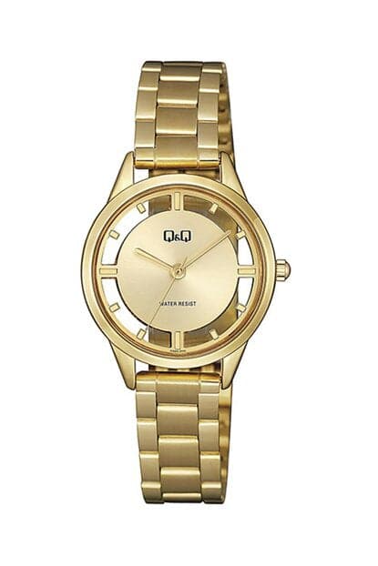 Q&Q Gold Color Women's Wrist Watch QB69J020Y - Kamal Watch Company