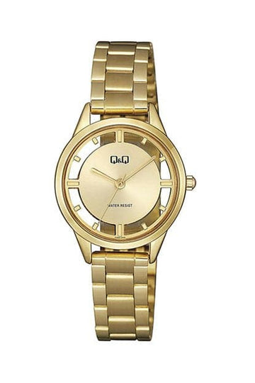 Q&Q Gold Color Women's Wrist Watch QB69J020Y - Kamal Watch Company