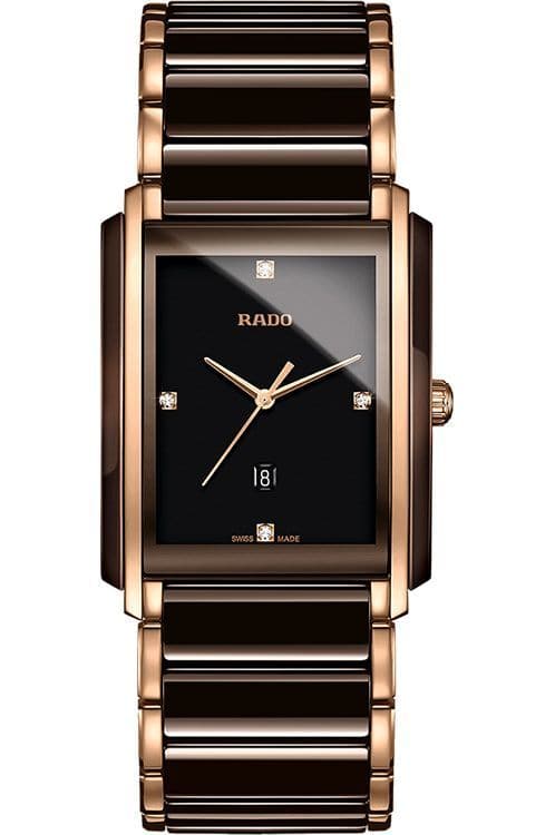 Rado Integral Diamonds Unisex Brown Dial Watch - Kamal Watch Company