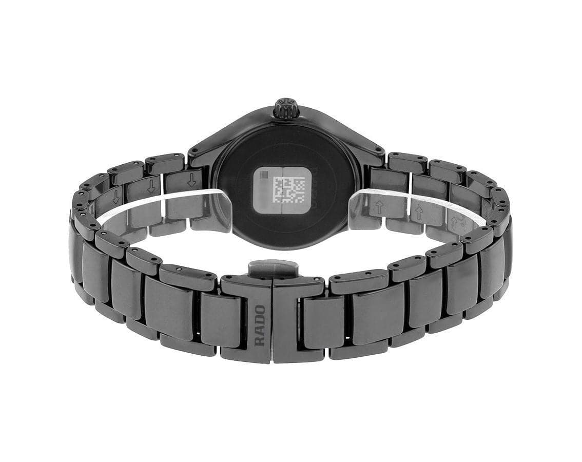 Rado True Quartz Black Dial Black High-tech Ceramic Women's Watch - Kamal Watch Company