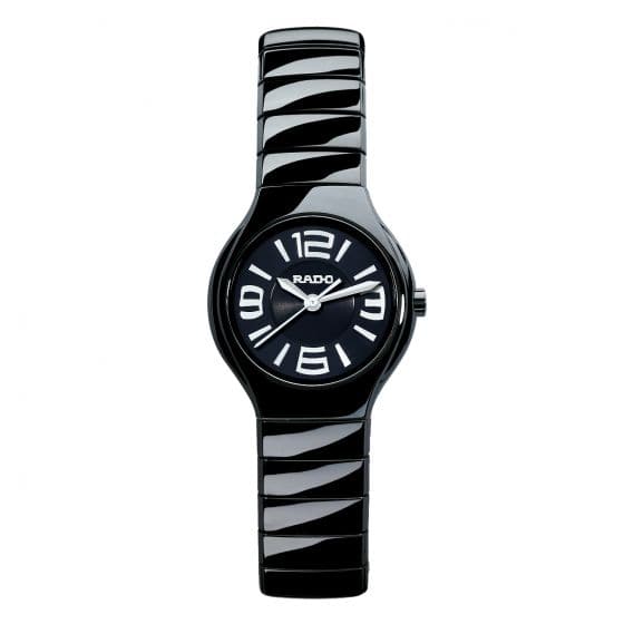 Rado True Ceramica Men's Black Dial Round Watch - Kamal Watch Company