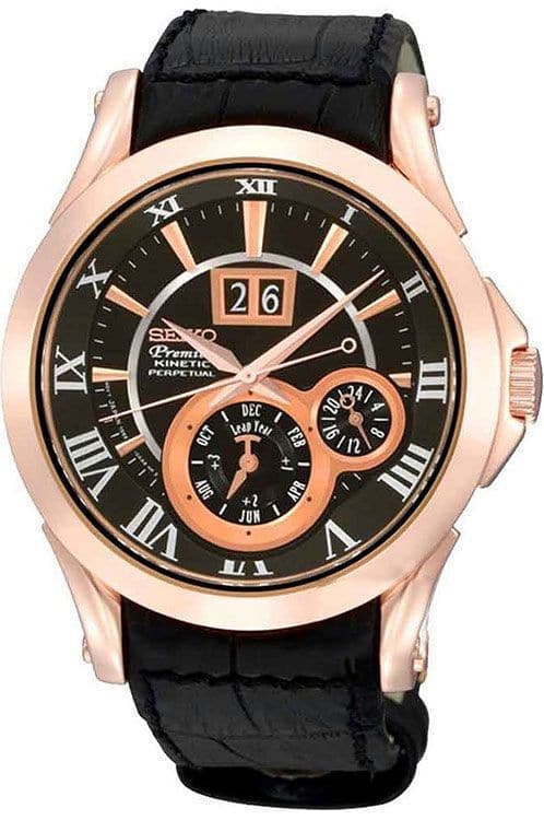 SEIKO Premier Kinetic Perpetual SNP036P1 - Kamal Watch Company