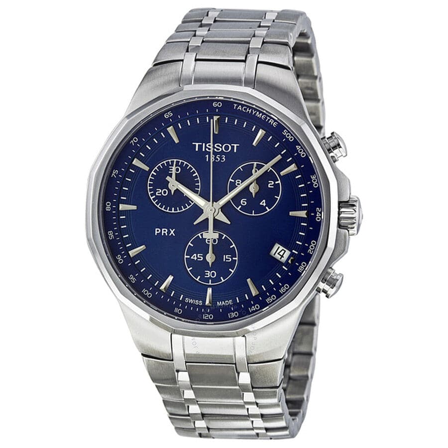 TISSOT PRX Classic Chronograph Blue Dial Men's Watch T077.417.11.041.00 - Kamal Watch Company