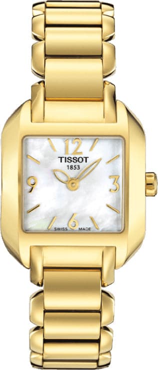 TISSOTT-Wave White Mother of Pearl Dial Ladies Watch T02.5.285.82 - Kamal Watch Company