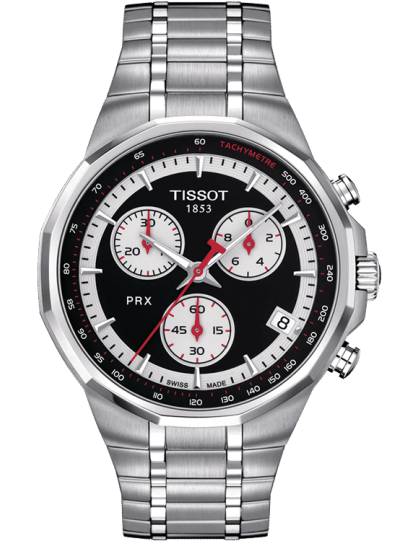 TISSOTT-Classic PRX Chronograph Black Dial Men's Watch T077.417.11.051.01 - Kamal Watch Company